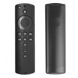 Fekete - Szilikon védő burkolat bőr az Amazon Fire TV Stick 4K távirányítóhoz