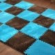 Kék-tó - DIY puha bársonyos plüss bolyhos szőrme szőnyeg bozontos szőnyeg hálószoba padlószőnyeg
