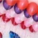 5CS - 100db pont / tétel születésnapi dekoráció matricák lufi ragasztó esküvői party kellékek