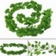Görögdinnye szőlő - 200 cm-es Ivy Leaf Garland zöld növény műanyag szőlőlomb otthoni kerti díszek
