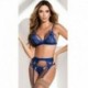 Kék - Női csipke szexi fehérnemű hálóing Alsónemű G-string Babydoll ruhás hálóing