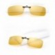 Éjszakai látás - Polarizált vezetési UV 400 Night Vision Clip-on Flip-up lencsés napszemüveg szemüveg