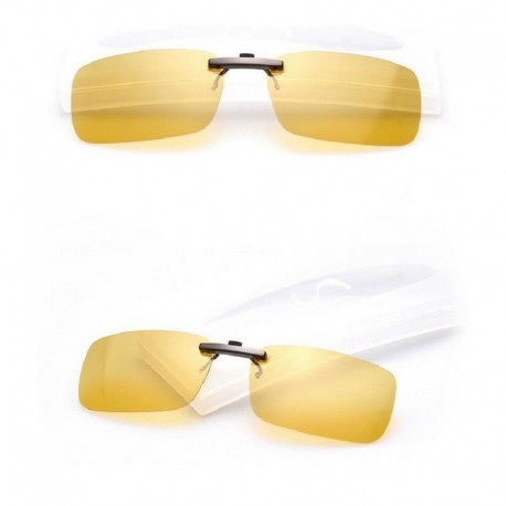 Éjszakai látás - Polarizált vezetési UV 400 Night Vision Clip-on Flip-up lencsés napszemüveg szemüveg