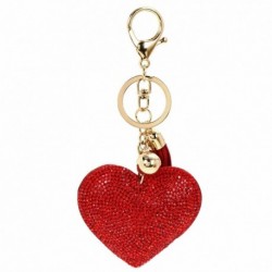 Piros - Szív kristály strassz medál kulcstartó táska kézitáska kulcstartó kulcstartó
