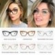 Szürke Tiszta - Cat Eye szemüvegkeret átlátszó lencsés női optikai myopia szemüvegkeret