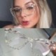 Szürke Tiszta - Cat Eye szemüvegkeret átlátszó lencsés női optikai myopia szemüvegkeret