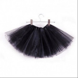 Fekete - Baba lányok és gyerekek tánc bolyhos tutu szoknya Pettiskirt balett öltöztetős jelmez