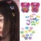 Csillag-12db - 12Pc Butterfly Star Baby Kids Girls hajtű Barrette hajtincsek Hajkiegészítők