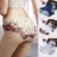 Rózsaszín - Női szexi puszta csipke virágos fehérnemű G-string rövidnadrág fehérnemű bugyi bugyi
