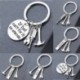 * 7 Fekete csat karabiner kulcs ... - Unisex kreatív ötvözet fém kulcstartó autó kulcstartó kulcstartó iránytű