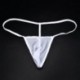 * 1 Fehér - Férfi G húr tanga dudor táska bugyi Micro Bikini T-back fehérnemű nadrág rövid