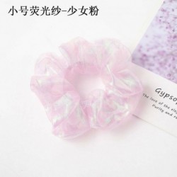 Édes rózsaszínű - Fantasztikusan ragyogó Organza hajgyűrűk Szalaggumikötések Túlméretes ráncfelvarrók