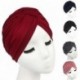 Bor vörös - Női indiai turbán kalap fejpakolás, nyújtható kemo rakott hidzsáb sapka divat