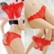 Rózsavörös - Női női csipke G-string alsónadrág bugyi tanga fehérnemű fehérnemű trikó