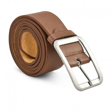 Barna - Divat férfi valódi bőr ruha övtű csat derékpánt övek derékpánt