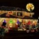 narancssárga - Halloween boszorkány kalap varázsló LED világító kalap szabadtéri fesztivál lámpás dekoráció USA