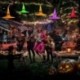 narancssárga - Halloween boszorkány kalap varázsló LED világító kalap szabadtéri fesztivál lámpás dekoráció USA