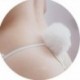fehér - Japán tanga bugyi nyúlfarkú G-string bundás bikini alacsony emelkedésű G-string