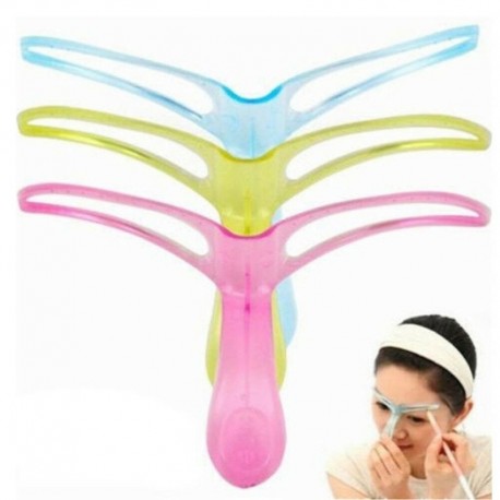 Nincs szín - Könnyen használható szemöldök formázó sablon szemöldök sablon készlet smink kézi eszköz DIY