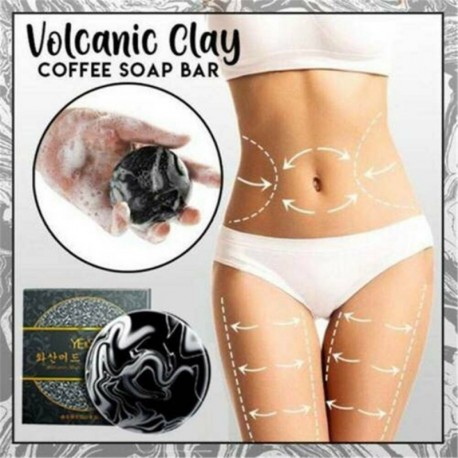 Nincs szín - Volcanic Clay Coffee fogyókúrás szappanbőr Bőrfehérítés Clear Body UK Best