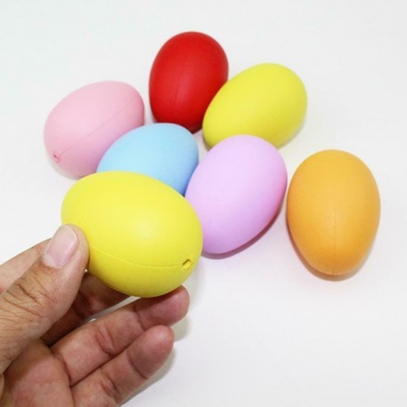 5db - Műanyag húsvéti tojás csomag Üres húsvéti vadászat tojás vegyes színekben H1B5 játék Z6A0