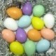 5db - Műanyag húsvéti tojás csomag Üres húsvéti vadászat tojás vegyes színekben H1B5 játék Z6A0