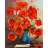 15 * Virág-B1543 30 x 40 cm - 5D kerek gyémántfestés Stickerei Bild Handarbeiten lakberendezési mozaik készlet