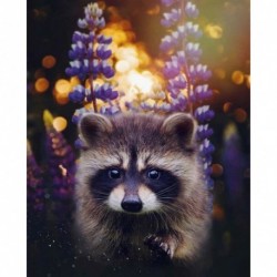 8 * TierwaschbÃ¤r 30 * 40cm - Hauptdekoration Kreuzstichstickerei 5D teljes körű fúró gyémántfestés