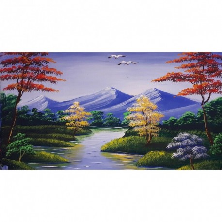 13 * Landschaft - LG034 85 * 4 ... - Hauptdekoration Kreuzstichstickerei 5D teljes körű fúró gyémántfestés