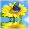 Nincs szín - Domybest Schmetterling und Sonnenblume 5D DIY gyémántfestés Komplettset