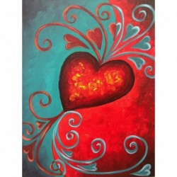 13 * Love-A1059 30 * 40cm - 5D barkács teljes körű fúró gyémántfestés kézimunka fal kézműves készletek ajándék