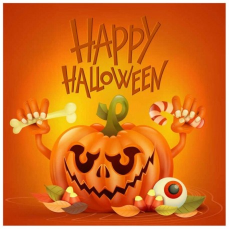 * 06 Halloween-A774 30 * 30cm - Gyémántfestés Teljes körű fúró DIY Halloween Serie 5D Ornamente (A769)