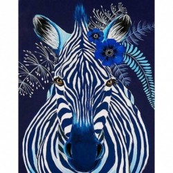 Zebra05 --- 40 * 30cm - 5D barkács teljes fúrással gyémántfestés keresztszemes hímzőkészlet falfestmény