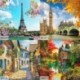 Tájkép-B0104 - 5D barkács teljes fúrással gyémántfestés fantázia nézet keresztszemes hímző készlet