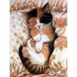 Nincs szín - Domybest Katze Endormi 5D DIY gyémántfestés Komplettset Tiere Handwerk B.