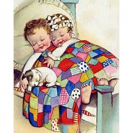 Nincs szín - 5D gyémántfestés kisfiú barkács teljes körű fúró mozaik strassz kézműves