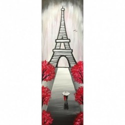 Nincs szín - Eiffel-torony 5D barkács teljes körű fúró gyémánt festmény mozaik dekor gyöngyfűzés