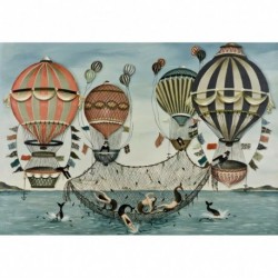 Nincs szín - Teljes fúrású gyémántfestés DIY hőlégballon strasszos poszter (WT111)
