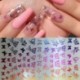 Ideiglenes köröm tetoválás - vízálló matrica - unisex - Pillangó mintás - 6-os verzió