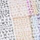Ideiglenes köröm tetoválás - vízálló matrica - unisex - Pillangó mintás - 6-os verzió
