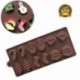 Hópehely mintás csokoládé forma - fondant forma