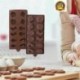 Hópehely mintás csokoládé forma - fondant forma