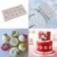 Hópehely mintás csokoládé forma - fondant forma