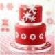 Hópehely mintás csokoládé forma - fondant forma
