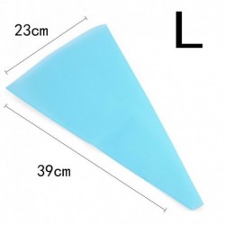 L-es - Világoskék habzsák - Sütemény formázó - Sütemény töltő szett