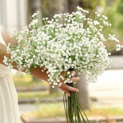 Nincs szín - Mesterséges Gypsophila virág hamis selyem virág csokor lakberendezési esküvő