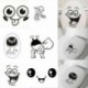 * 8 - Vicces WC-matrica Vinyl Wall Art matricák fürdőszoba és mosdó dekoráció barkácsolás