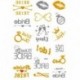 Lánybúcsús ideiglenes Tetoválás - vízálló matrica - unisex - A verzió