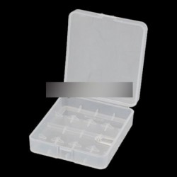 1db 4 x 18.650 átlátszó fehér Akku Htároló doboz