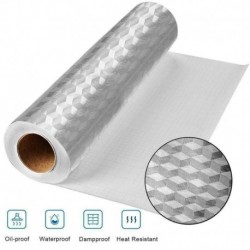 * 2 40cmx1m - Vízálló olajálló öntapadó alumínium fólia matrica otthoni / konyhai dekorációval